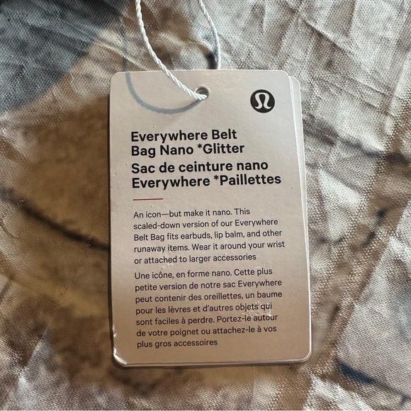 NWT Lululemon Everywhere Belt Bag Nano *Glitter ONE SIZE (DKSV/GGRE/SLVR) - Picture 14 of 16